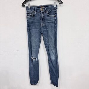 MOTHER High Waisted Looker Skinny Blue Jeans Women’s Size 25